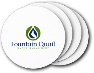 (image for) Fountain Quail Water Managment, LLC Coasters (5 Pack)