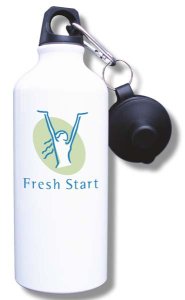 (image for) Fresh Start Women\'s Foundation Water Bottle - White