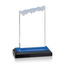 (image for) Blue Frosted Impress Acrylic Award - Medium