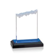 (image for) Blue Frosted Impress Acrylic Award - Small