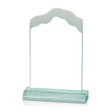 (image for) Jade Frosted White Cap Edge Acrylic Award - Large