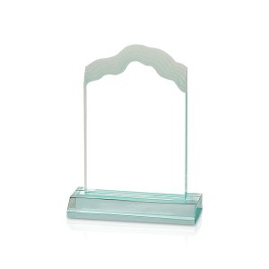 (image for) Jade Frosted White Cap Edge Acrylic Award - Small