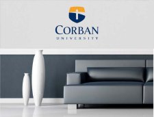 (image for) Corban University Vinyl Wall Decal 15" x 11"