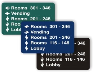 (image for) 5 Line Directional Sign