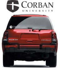 (image for) Corban University Vinyl Vehicle Decal 11" x 3"