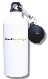 (image for) GreatGatherings Water Bottle - White