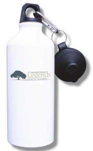 (image for) Greenhill School Water Bottle - White