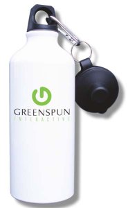(image for) Greenspun Interactive Water Bottle - White
