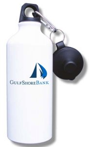 (image for) GulfShore Bank Water Bottle - White