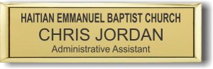 (image for) Haitian Emmanuel Baptist Church Small Executive Gold Badge
