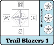 (image for) Trail Blazers 1 Full Color Sublimated Badge - Harvest Baptist