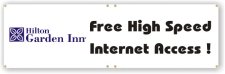 (image for) Hilton 4' x 12' Banner (Logo D Blue)
