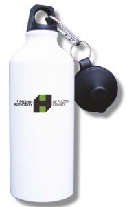 (image for) Housing Authority of Fulton Water Bottle - White