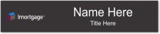 (image for) imortgage Black Name Plate