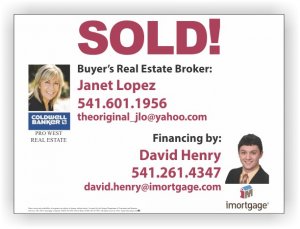 (image for) imortgage.com Sign Rider With Dual Photo