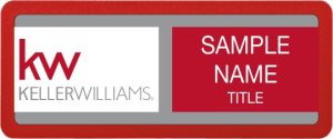 (image for) Keller Williams KW Color Swap Badge Insert D and Frame Package