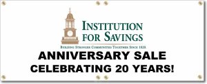 (image for) Institution For Savings Banner Logo Center