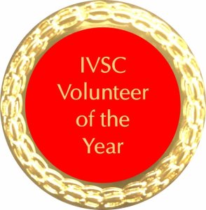 (image for) IVSC Volunteer of the Year Lapel Pin - Red