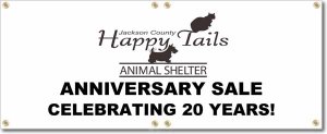 (image for) Jackson County Happy Tails Animal Shelter Banner Logo Center
