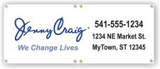 (image for) Jenny Craig 4' x 12' Banner