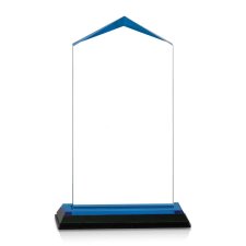 (image for) Blue Jewel Corner Acrylic Award - Large