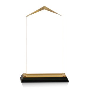 (image for) Gold Jewel Corner Acrylic Award - Large