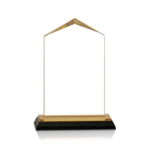 (image for) Gold Jewel Corner Acrylic Award - Medium