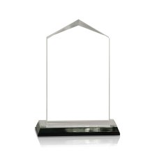 (image for) Silver Jewel Corner Acrylic Award - Medium