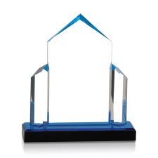 (image for) Blue Jewel Post Impress Acrylic Award - Large