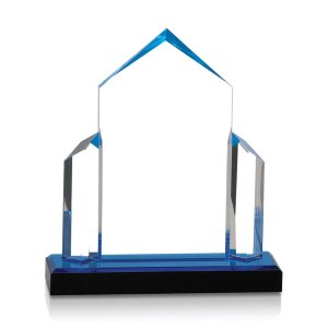 (image for) Blue Jewel Post Impress Acrylic Award - Large