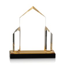 (image for) Gold Jewel Post Impress Acrylic Award - Large