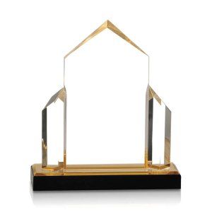(image for) Gold Jewel Post Impress Acrylic Award - Large