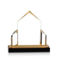 (image for) Gold Jewel Post Impress Acrylic Award - Medium