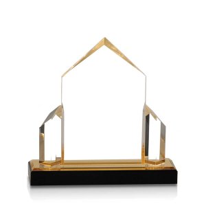 (image for) Gold Jewel Post Impress Acrylic Award - Medium