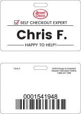 (image for) Jewel-Osco Self Checkout Expert ID Badge