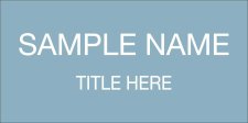(image for) Josephine County Sheriff's Office 8"x4" Grey/Blue Name Plate