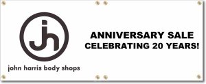 (image for) John Harris Body Shop Banner Logo Left