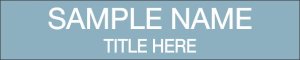 (image for) Josephine County Sheriff\'s Office 10\"x2\" Grey/Blue Name Plate