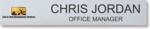 (image for) Just In Time Management Services Nameplate