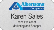 (image for) Albertsons Companies Silver Name Badge