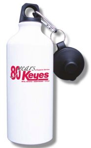 (image for) Keyes Company Water Bottle - White