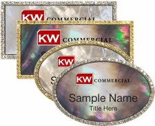 (image for) Mother of Pearl Bling Name Badges