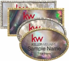 (image for) Mother of Pearl Bling Name Badges