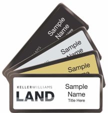 (image for) Black Chrome Name Badges