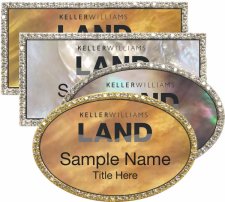(image for) Mother of Pearl Bling Name Badges