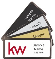 (image for) Black Chrome Name Badges