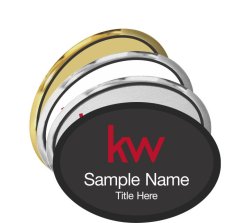 (image for) Oval Executive Name Badges