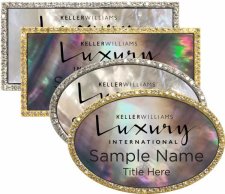 (image for) Mother of Pearl Bling Name Badges