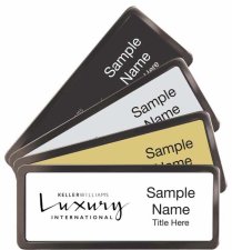 (image for) Black Chrome Name Badges