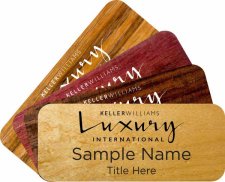 (image for) Wood Name Badges